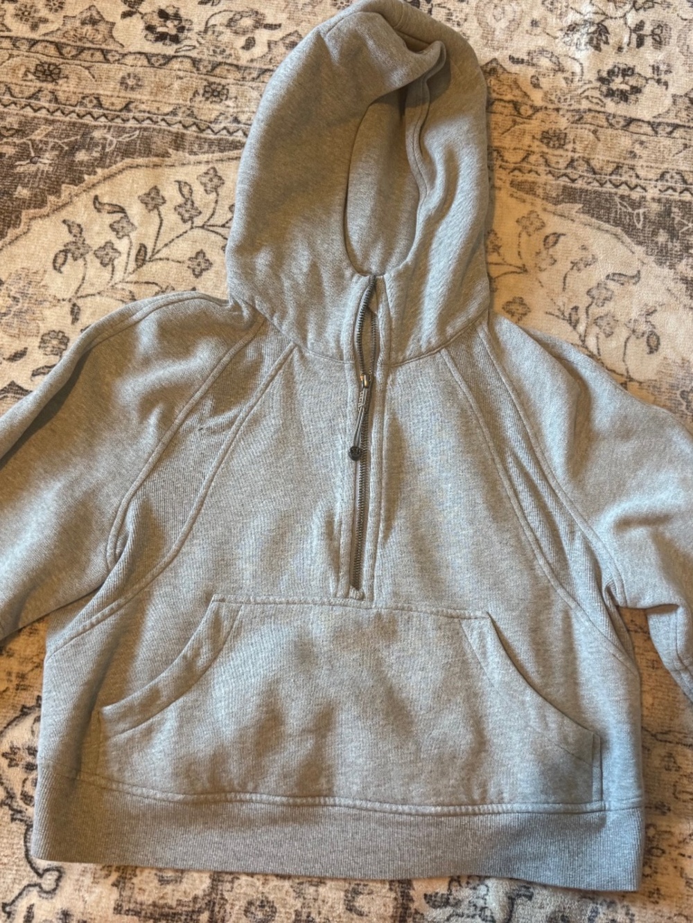 Grey Lululemon Scuba Zip Up, in size XS/S